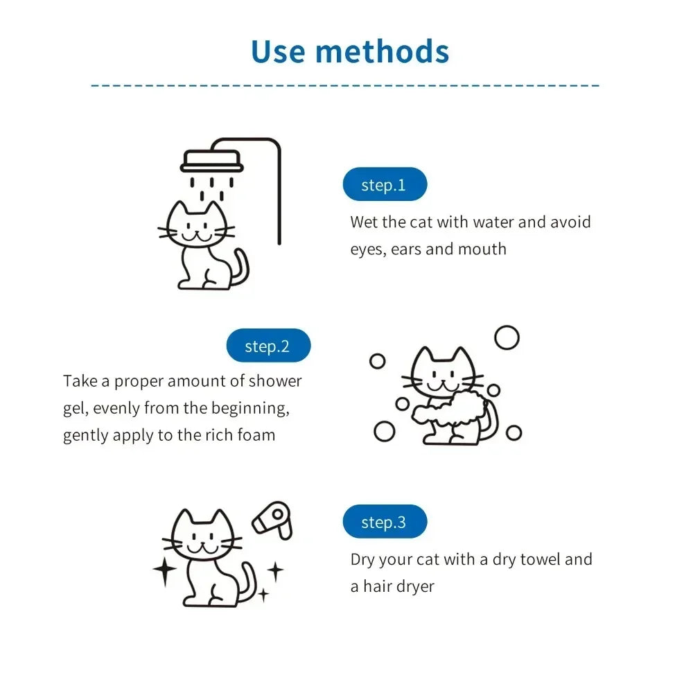 Cat Dog Universal Bath Shampoo Premium Whitening Pet Grooming Shampoo Long Lasting Fragrance And Ge 2