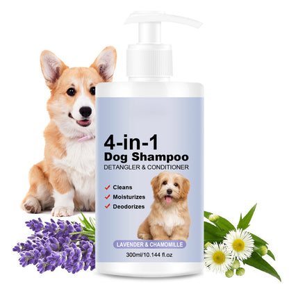 Dog Shampoo 4 In 1 Lavender Chamomile Pet Wash Cleanses Conditions Smoothes Moisturizes Gentle Pet  2