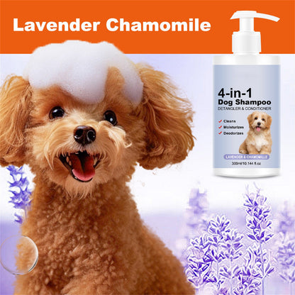Dog Shampoo 4 In 1 Lavender Chamomile Pet Wash Cleanses Conditions Smoothes Moisturizes Gentle Pet  4