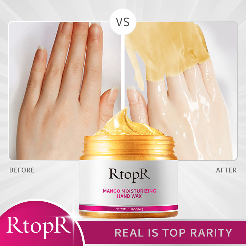 Mango Moisturizing Hand Wax, Exfoliating Calluses Anti Aging Hand Cream Scrub, Repair Paraffin Hand Mask Therapy