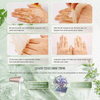 Milk Honey Hand Wax Peel Off Hand Mask, Moisturizing Hydrating Hand Care, Exfoliating Nourishing Hand Film 150g