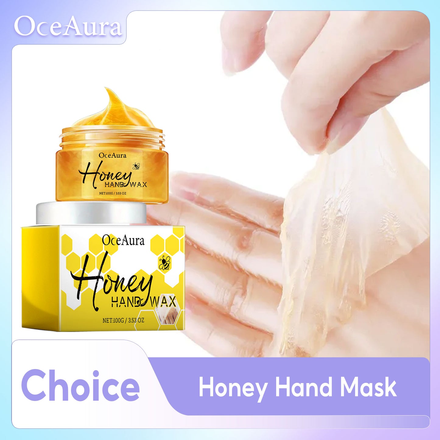 Honey Hand Wax Moisturizing Hand Mask, Brightening Exfoliating Cream, Nourish Tender Skin, Restore Soft Hands
