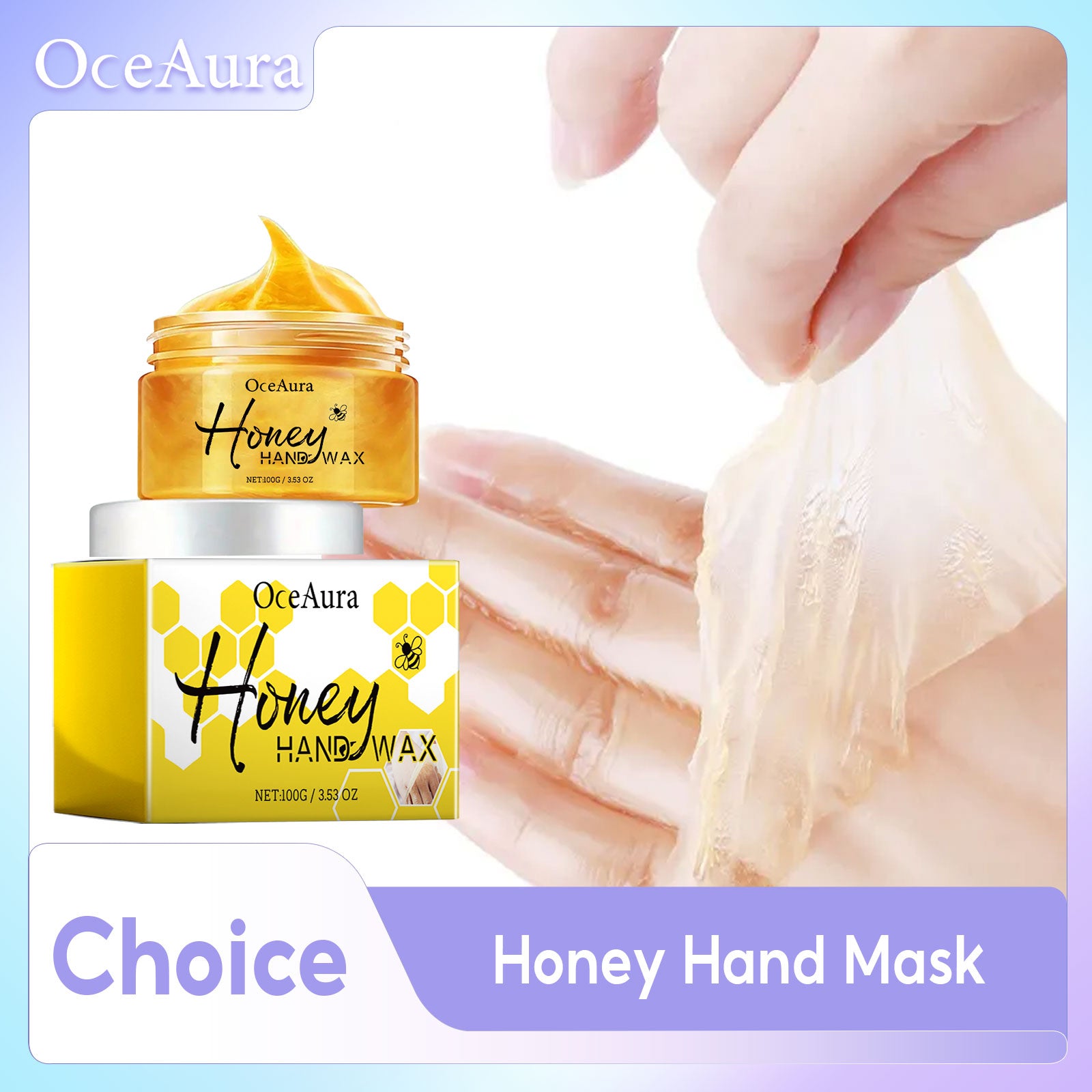 Honey Hand Wax Moisturizing Hand Mask, Brightening Exfoliating Cream, Nourish Tender Skin, Restore Soft Hands