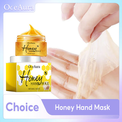 Honey Hand Wax Moisturizing Hand Mask, Brightening Exfoliating Cream, Nourish Tender Skin, Restore Soft Hands