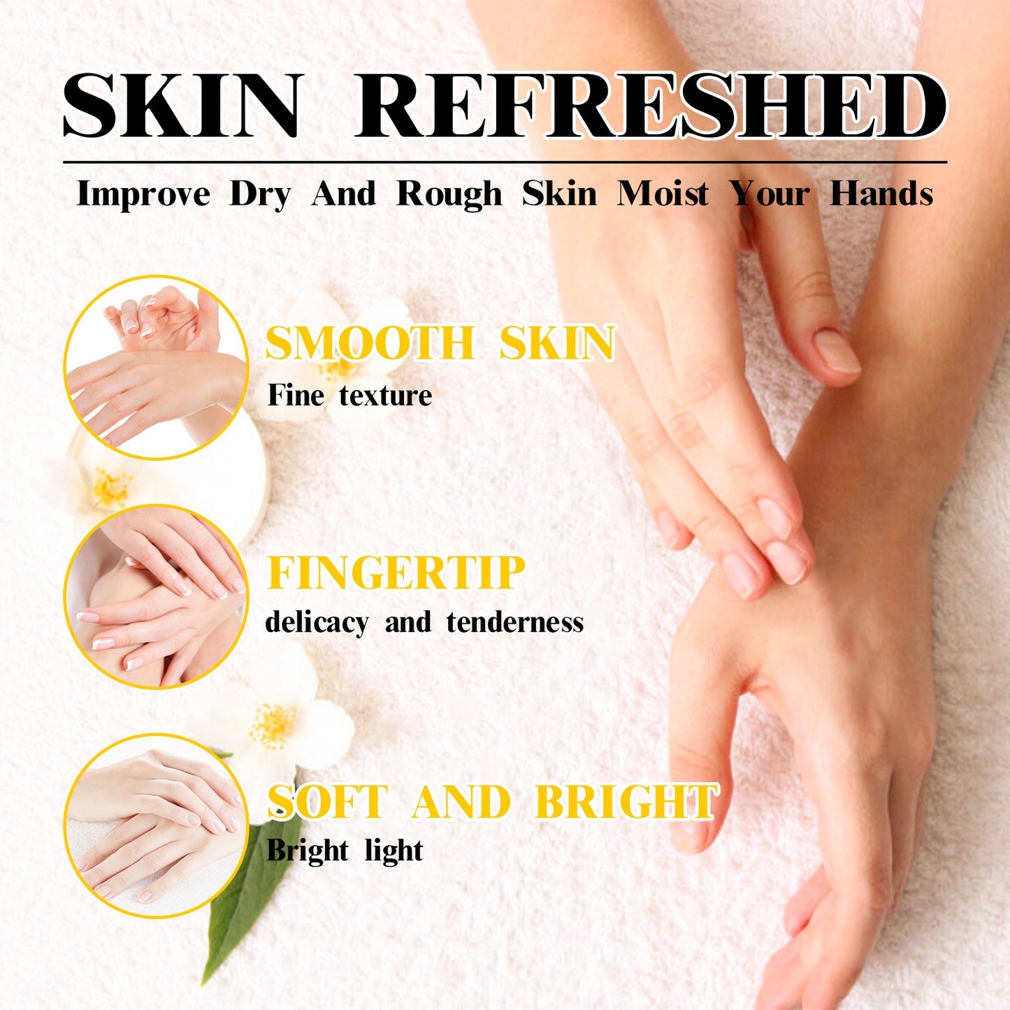 Honey Hand Wax Moisturizing Hand Mask Brightening Exfoliating Cream Nourish Tender Skin Restore Sof 3