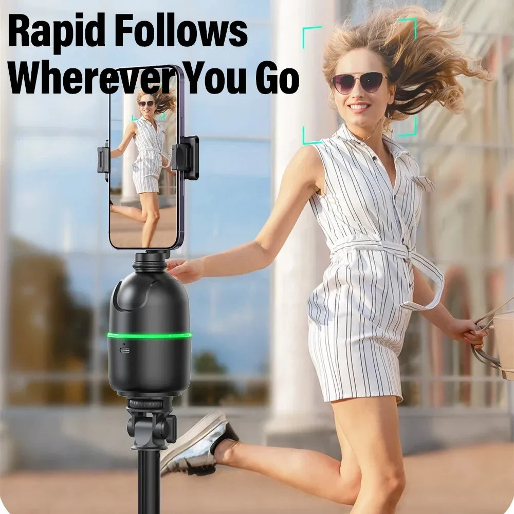 VIKEFON 360° Smart Auto Face Tracking Selfie Stick Tripod with Gimbal Stabilizer & Gesture Control for Smartphones