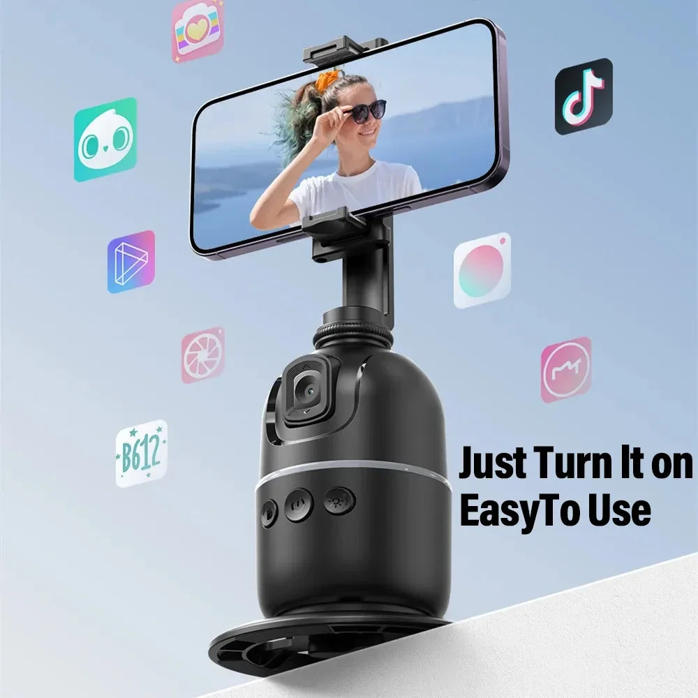 VIKEFON 360 Smart Auto Face Tracking Selfie Stick Tripod With Gimbal Stabilizer  Gesture Control Fo 1