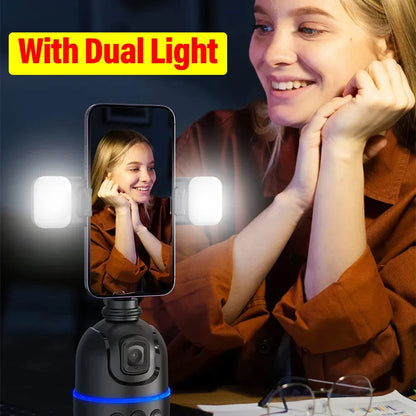 VIKEFON 360 Smart Auto Face Tracking Selfie Stick Tripod With Gimbal Stabilizer  Gesture Control Fo 5