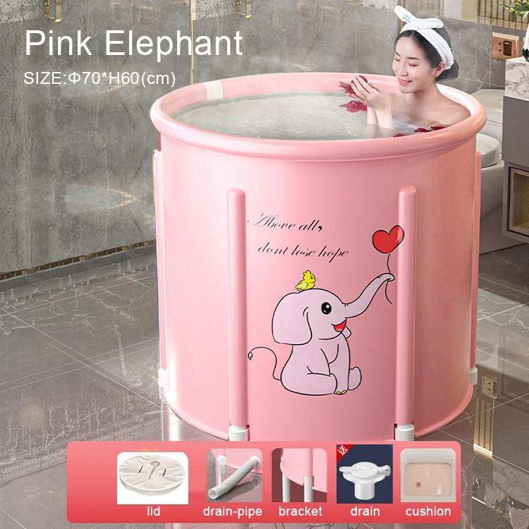 Foldable PVC Bath Bucket For Hot Bath Ice Therapy And Relaxation 9