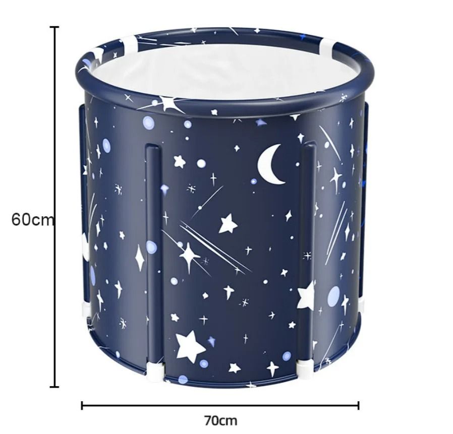 Foldable PVC Bath Bucket For Hot Bath Ice Therapy And Relaxation 1