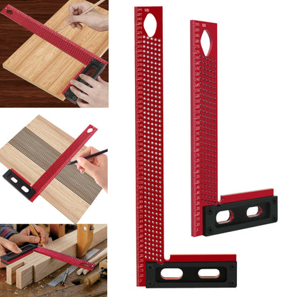 Professional Aluminum Framing Mitre Square, Precision Scriber, and L-Type Hole Ruler Right Angle Protractor