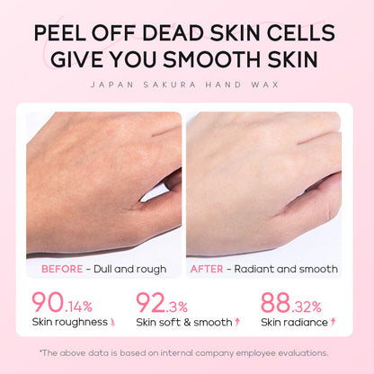 Sakura Moisturizing Hand Wax, Paraffin Hand Cream 50g, Repair Exfoliating Calluses Scrub Hand Mask Skin Care