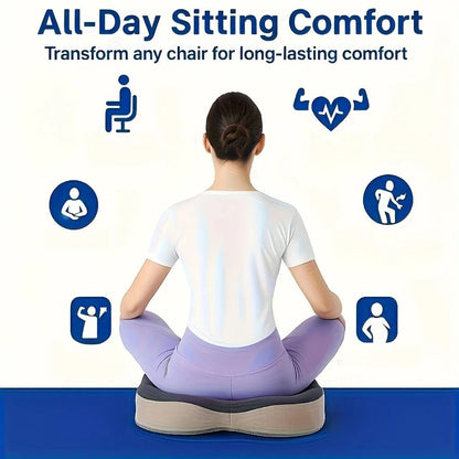 Memory Foam Seat Cushion With Ergonomic Pressure Relief Design 5