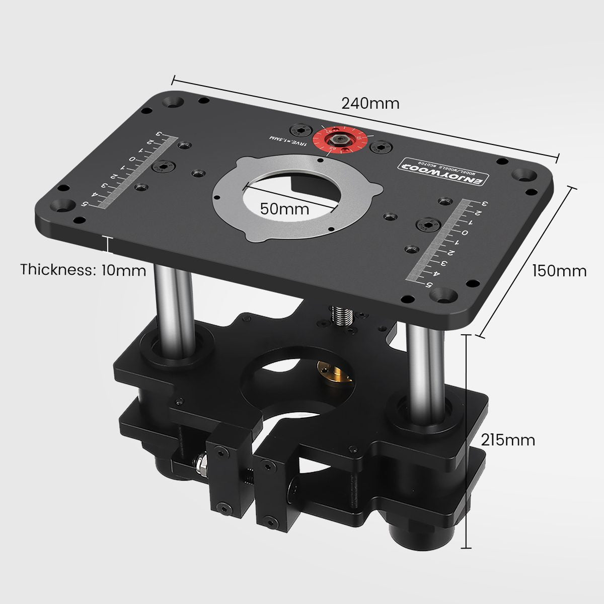 GD7 PRO Router Lift For 65mm69mm Wood Router Precision Woodworking Lift System For Router Table Set 4