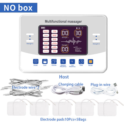 Dual Channel TENS Unit And EMS Muscle Stimulator For Effective Back Pain Relief Muscle Therapy And  7