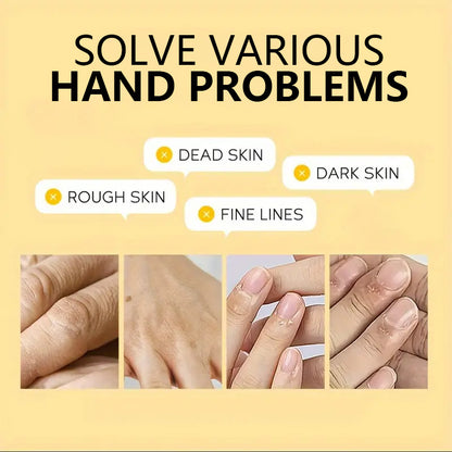 Honey Moisturizing Exfoliating Hand Wax Mask, Skin Nourishing Treatment, Repair Dry Rough Hands for Softness