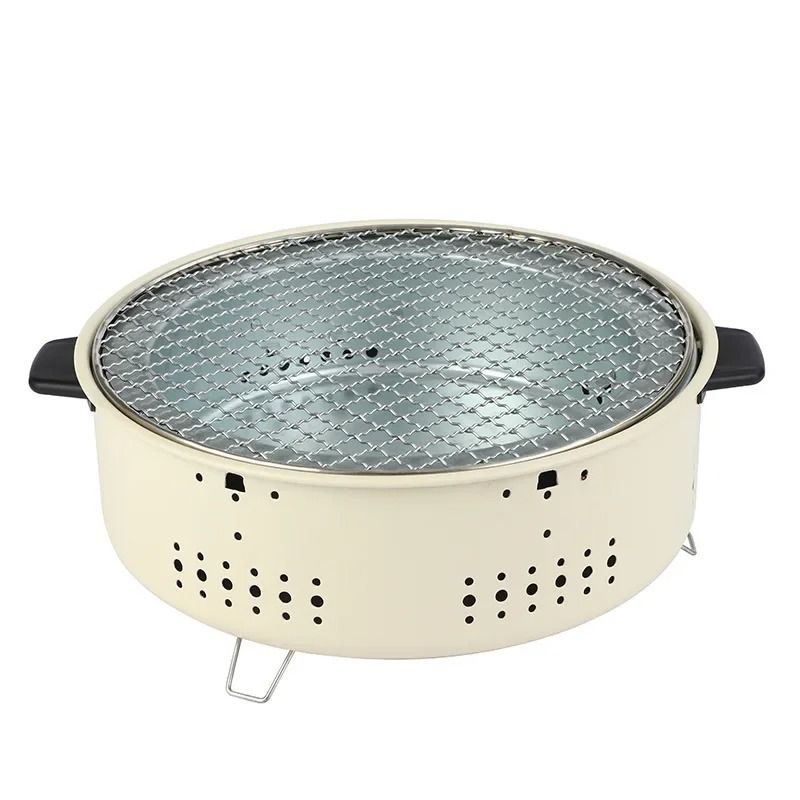 Portable Stainless Steel Korean Charcoal Grill For Outdoor Camping 6