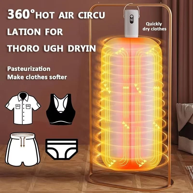 Compact Mini Clothes Dryer With Timed Shutdown For Travel And Small Spaces 1