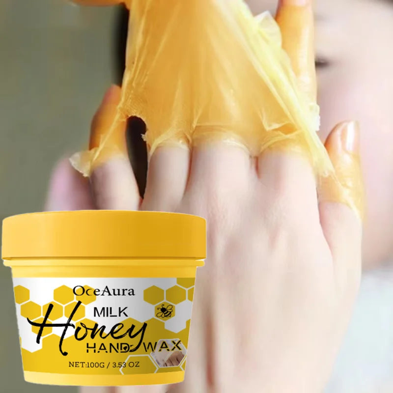 Milk and Honey Tear Off Hand Mask, Moisturizing Nourishing Mask, Repair Dry Hands, Softens Skin, Exfoliating Treatment
