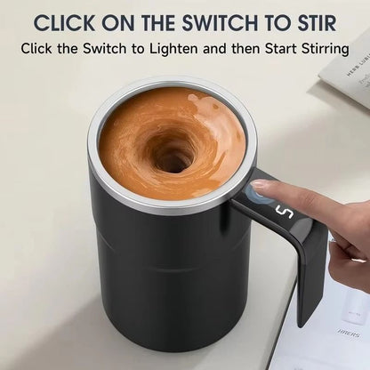 Self Stirring Coffee Mug With USB Rechargeable Magnetic Mixer 3