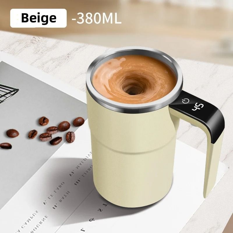 Self Stirring Coffee Mug With USB Rechargeable Magnetic Mixer 6