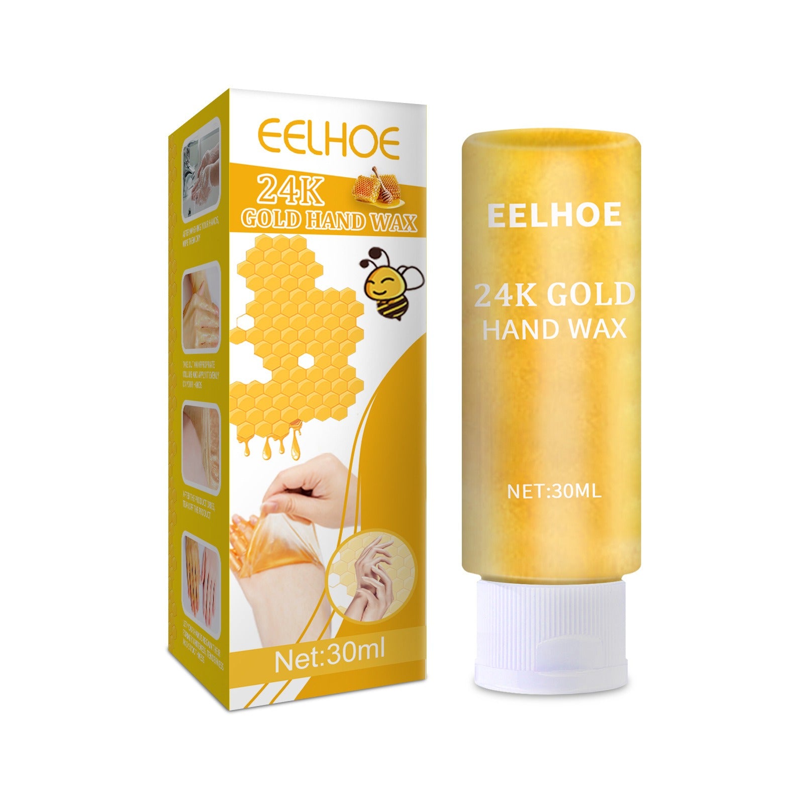 Mango Moisturizing Hand Wax With Beeswax Hand Mask Natural Nourish Soften Cream Scrub HandCare Mask 5