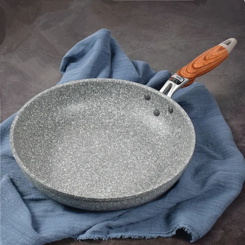 Durable Nonstick Stone Wok Pan with Ceramic Coating for Everyday Cooking