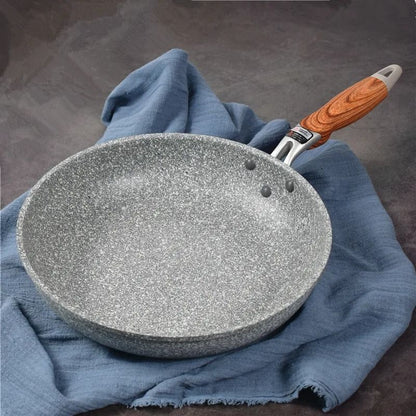 Durable Nonstick Stone Wok Pan with Ceramic Coating for Everyday Cooking
