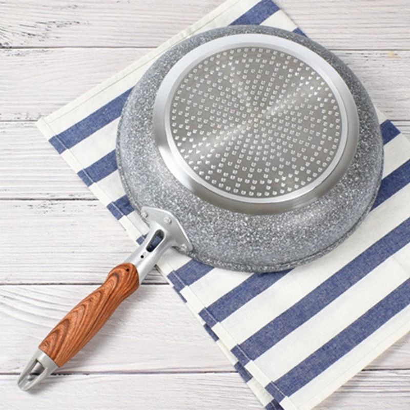 Durable Nonstick Stone Wok Pan With Ceramic Coating For Everyday Cooking 2