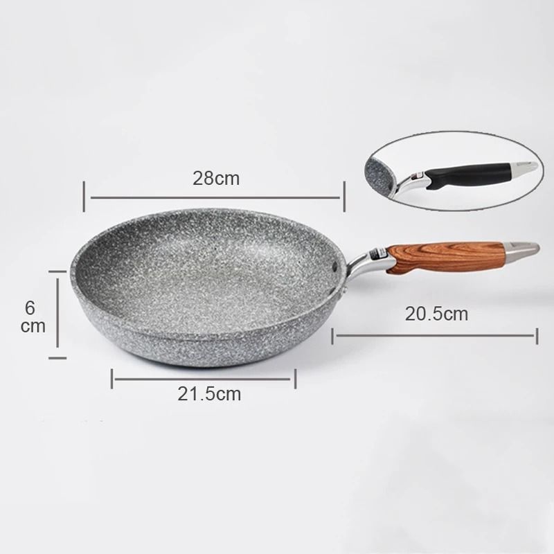 Durable Nonstick Stone Wok Pan With Ceramic Coating For Everyday Cooking 5