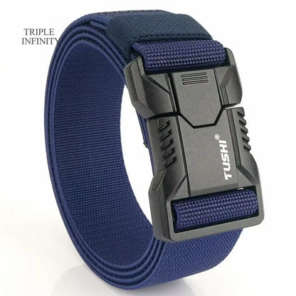 SwiftLock Tactical Elastic Belt  Aluminum Alloy Buckle Hunting  Outdoor Belt 9