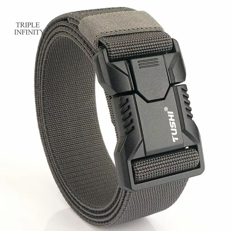 SwiftLock Tactical Elastic Belt  Aluminum Alloy Buckle Hunting  Outdoor Belt 10
