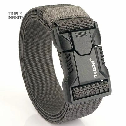 SwiftLock Tactical Elastic Belt  Aluminum Alloy Buckle Hunting  Outdoor Belt 10