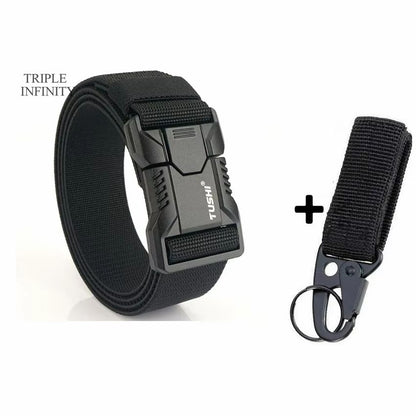 SwiftLock Tactical Elastic Belt  Aluminum Alloy Buckle Hunting  Outdoor Belt 11