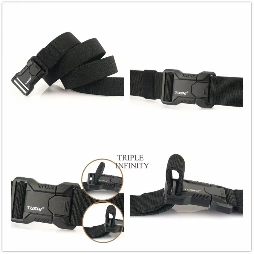 SwiftLock Tactical Elastic Belt  Aluminum Alloy Buckle Hunting  Outdoor Belt 2