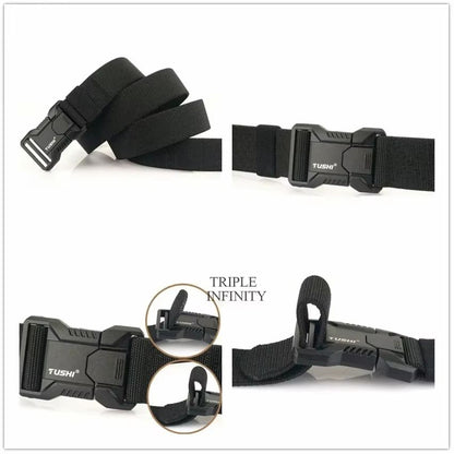 SwiftLock Tactical Elastic Belt  Aluminum Alloy Buckle Hunting  Outdoor Belt 2