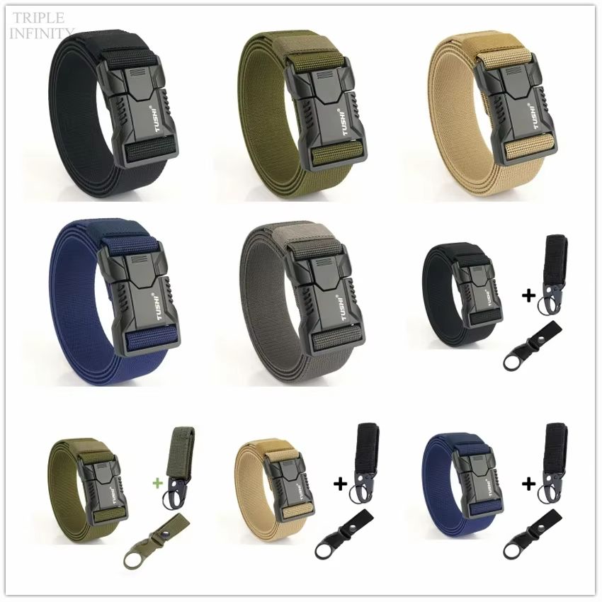 SwiftLock Tactical Elastic Belt  Aluminum Alloy Buckle Hunting  Outdoor Belt 5