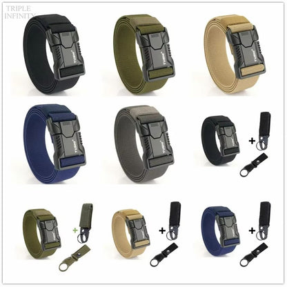 SwiftLock Tactical Elastic Belt  Aluminum Alloy Buckle Hunting  Outdoor Belt 5