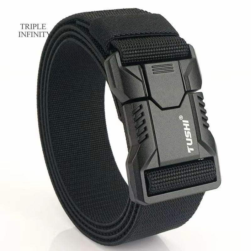 SwiftLock Tactical Elastic Belt  Aluminum Alloy Buckle Hunting  Outdoor Belt 6