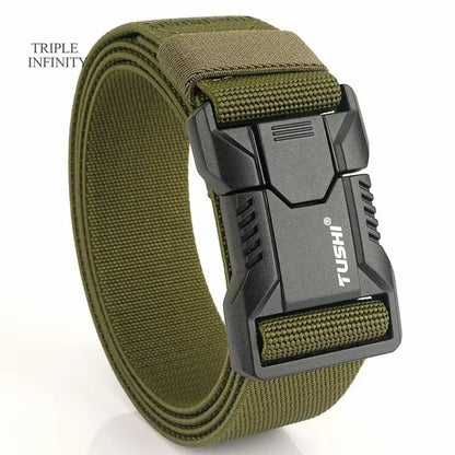 SwiftLock Tactical Elastic Belt  Aluminum Alloy Buckle Hunting  Outdoor Belt 7