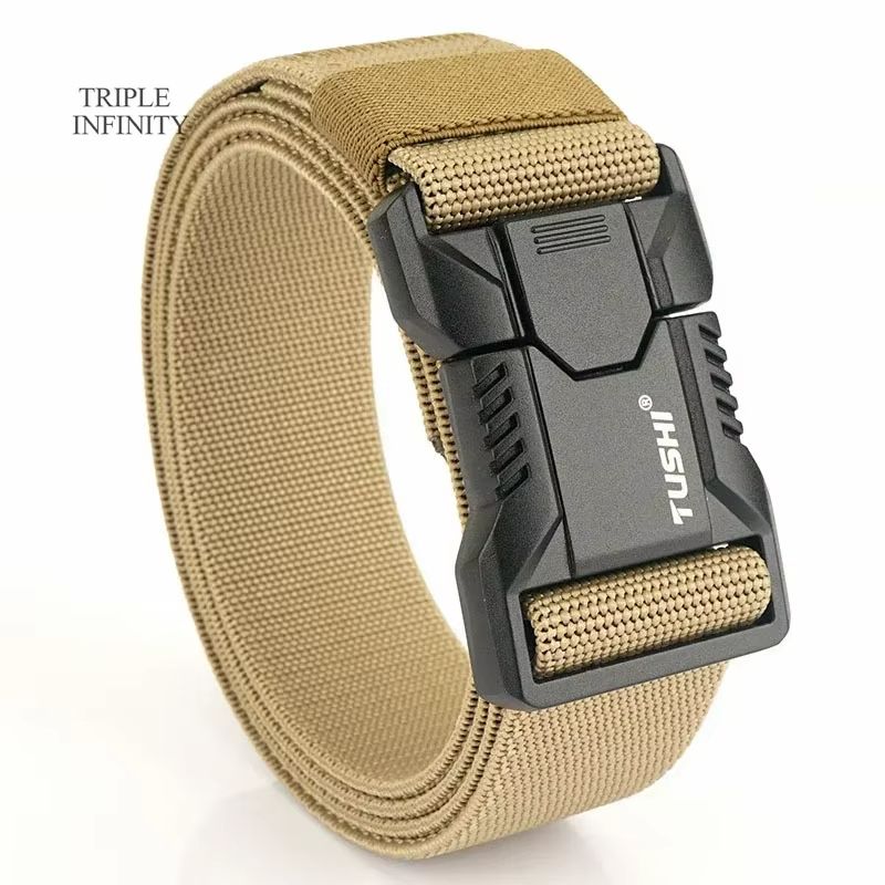 SwiftLock Tactical Elastic Belt  Aluminum Alloy Buckle Hunting  Outdoor Belt 8