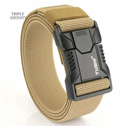 SwiftLock Tactical Elastic Belt  Aluminum Alloy Buckle Hunting  Outdoor Belt 8