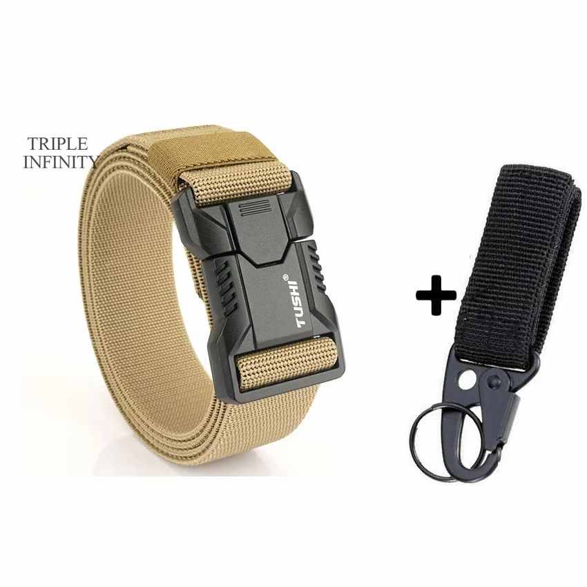 SwiftLock Tactical Elastic Belt  Aluminum Alloy Buckle Hunting  Outdoor Belt 13