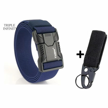 SwiftLock Tactical Elastic Belt  Aluminum Alloy Buckle Hunting  Outdoor Belt 14