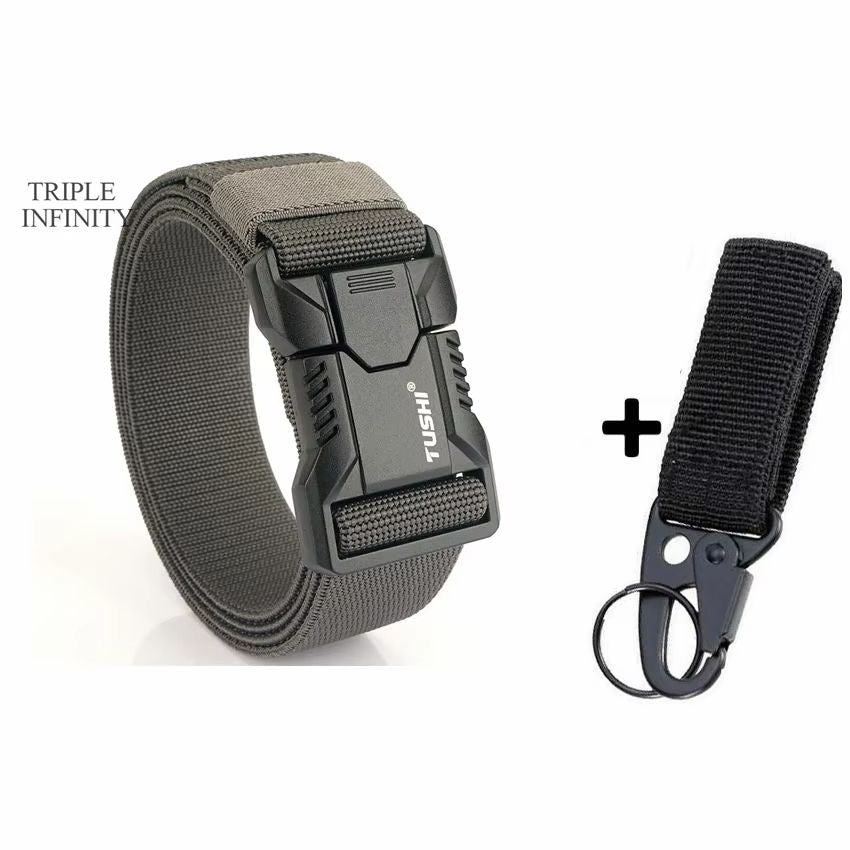 SwiftLock Tactical Elastic Belt  Aluminum Alloy Buckle Hunting  Outdoor Belt 15