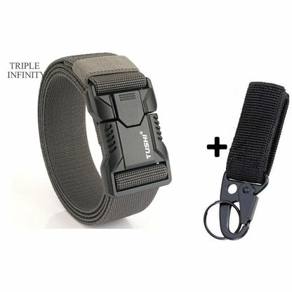 SwiftLock Tactical Elastic Belt  Aluminum Alloy Buckle Hunting  Outdoor Belt 15