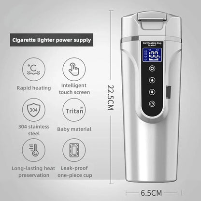 Smart Travel Thermos Cup with Adjustable Temperature
