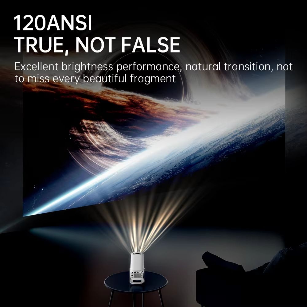 HONGTOP S40 Mini Projector With Android 11  Portable 1080P HD Home Cinema With WiFi  Bluetooth 4