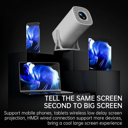 HONGTOP S40 Mini Projector With Android 11  Portable 1080P HD Home Cinema With WiFi  Bluetooth 5