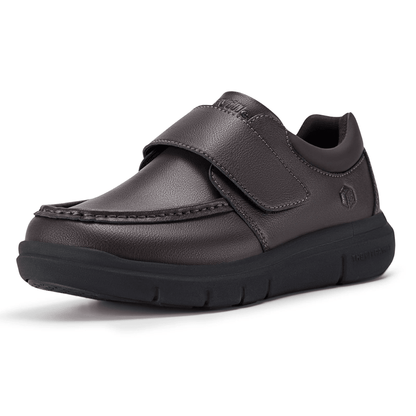 Wide Fit Mens Leather Walking Shoes Comfortable Oxford Style Business Wear 2